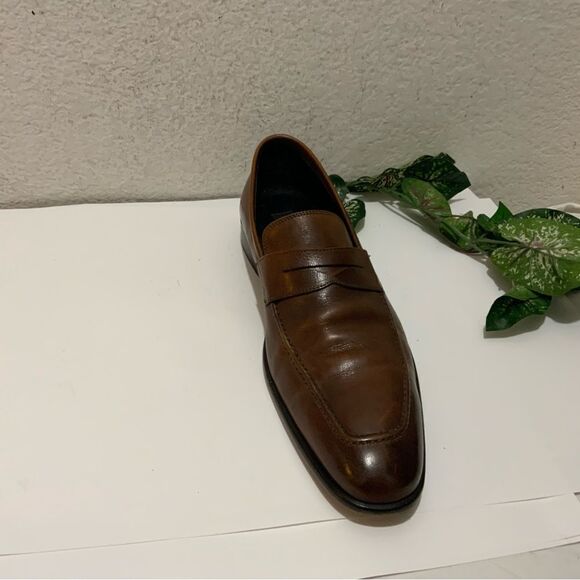 14Th & Union Mens Brown Leather Loafer Shoes Size 10.5M main image 6